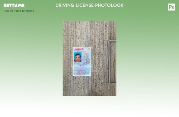 модерен стил САД Јужна Дакота под возачка дозвола претставува преден шаблон за ф